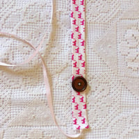 Image 2 of Pink cat button chocker