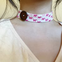 Image 3 of Pink cat button chocker