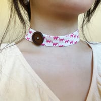 Image 4 of Pink cat button chocker