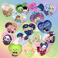Image 1 of Heart Buttons