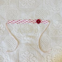 Image 4 of Pink cat square button chocker