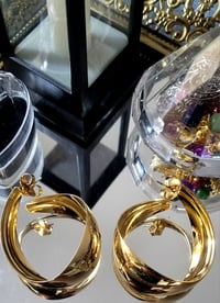 Image 2 of Vintage Swirl Hoops