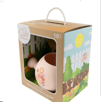 Image 3 of 3pc Playground My First Garden Watering Can/Rake/Spade Set Kids Toy Pink Flowers