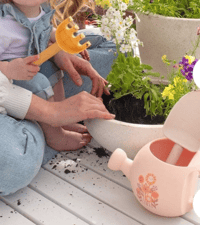 Image 5 of 3pc Playground My First Garden Watering Can/Rake/Spade Set Kids Toy Pink Flowers