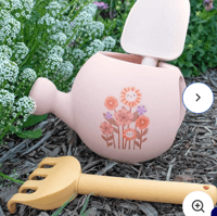 Image 1 of 3pc Playground My First Garden Watering Can/Rake/Spade Set Kids Toy Pink Flowers