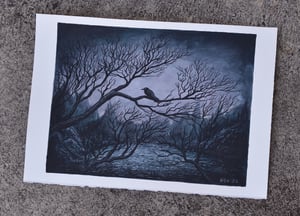 Image of LAIR OF THE KROW - small original painting