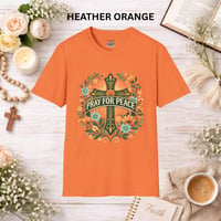 Image 3 of Pray for Peace T-Shirt — Inspirational Peaceful Message Tee