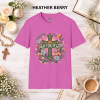 Image 5 of Pray for Peace T-Shirt — Inspirational Peaceful Message Tee