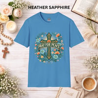 Image 8 of Pray for Peace T-Shirt — Inspirational Peaceful Message Tee
