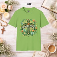 Image 11 of Pray for Peace T-Shirt — Inspirational Peaceful Message Tee