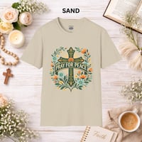 Image 13 of Pray for Peace T-Shirt — Inspirational Peaceful Message Tee
