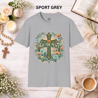 Image 14 of Pray for Peace T-Shirt — Inspirational Peaceful Message Tee