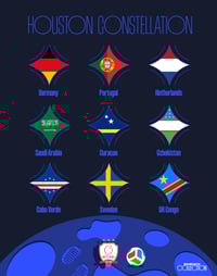 Image 2 of Houston Constellation Poster