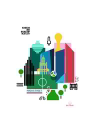 Image 2 of Lines of Houston Poster