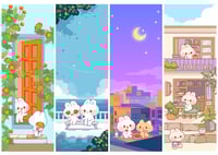 Image 1 of Kawaii Bunnies Mini Diamond Painting Kit by Applemoment