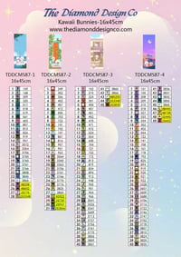 Image 4 of Kawaii Bunnies Mini Diamond Painting Kit by Applemoment