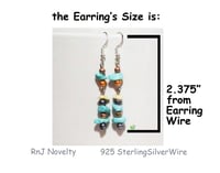 Image 3 of RnJ_PearlsGems_Turquoise Earring 925 SilverWire