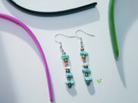 Image 2 of RnJ_PearlsGems_Turquoise Earring 925 SilverWire