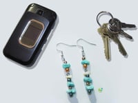 Image 4 of RnJ_PearlsGems_Turquoise Earring 925 SilverWire