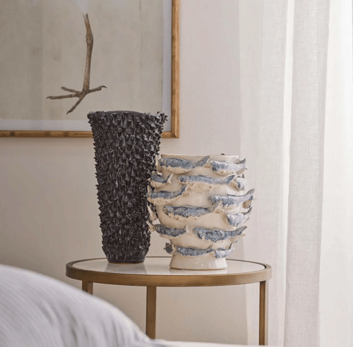 Image of Coastal Sardine Relief Vase