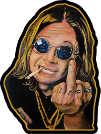 Image 2 of "OZZY" • 24" x 36" PRINT • ORIGINAL PAINTING By: SAVO888