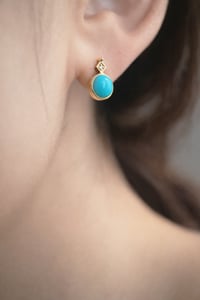 Image 2 of Art Deco Turquoise Earring