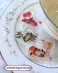 Image 3 of Acrylic Tea Cats Pins