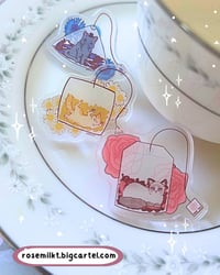 Image 2 of Acrylic Tea Cats Pins