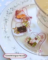 Image 4 of Acrylic Tea Cats Pins
