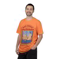 Image 4 of San Diego California Vintage Skyline T-Shirt — "America's Finest City" Beach Tee