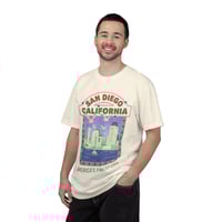 Image 7 of San Diego California Vintage Skyline T-Shirt — "America's Finest City" Beach Tee