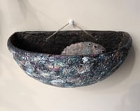 Image 13 of Organic Sculptural Wall Pocket | Handmade Textured Paper Mache Decor
