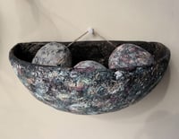 Image 15 of Organic Sculptural Wall Pocket | Handmade Textured Paper Mache Decor
