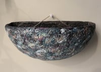 Image 17 of Organic Sculptural Wall Pocket | Handmade Textured Paper Mache Decor