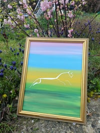 Image 1 of 'Pink skies of Uffington'~ Original art