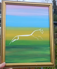 Image 2 of 'Pink skies of Uffington'~ Original art
