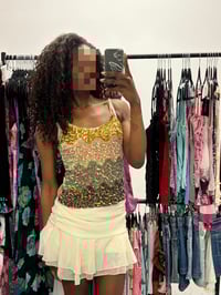 Image 5 of 00s rare iridescent sequin cami top 