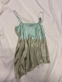Image 2 of 00s rare asymmetrical hem cami mermaid fairy cami with sequins and ribbon
