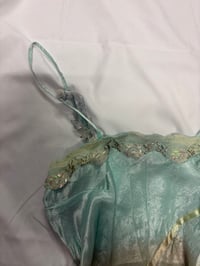 Image 3 of 00s rare asymmetrical hem cami mermaid fairy cami with sequins and ribbon