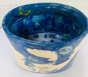 Image of Navy oval pot