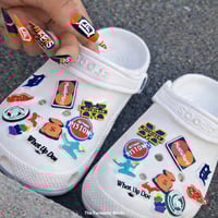 Image 1 of (2) Detroit Theme Croc Charm Sets 