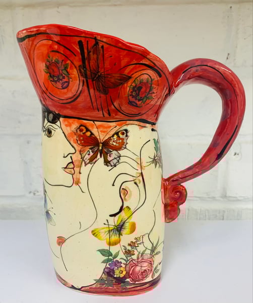 Image of Small red jug