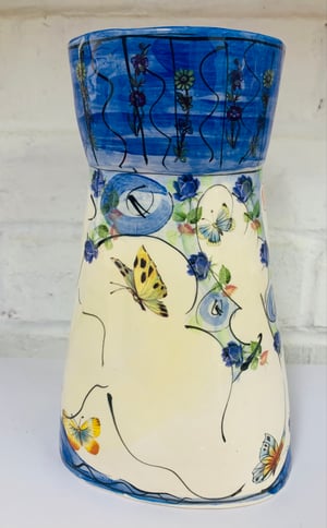 Image of Small blue vase