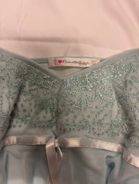Image 3 of 00s baby blue hanky hem fairy cami with ribbon and sparkles