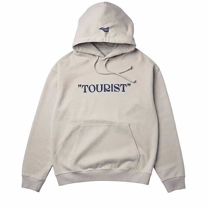 Image of NIKBEN TOURIST HOODIE SILVER GREY