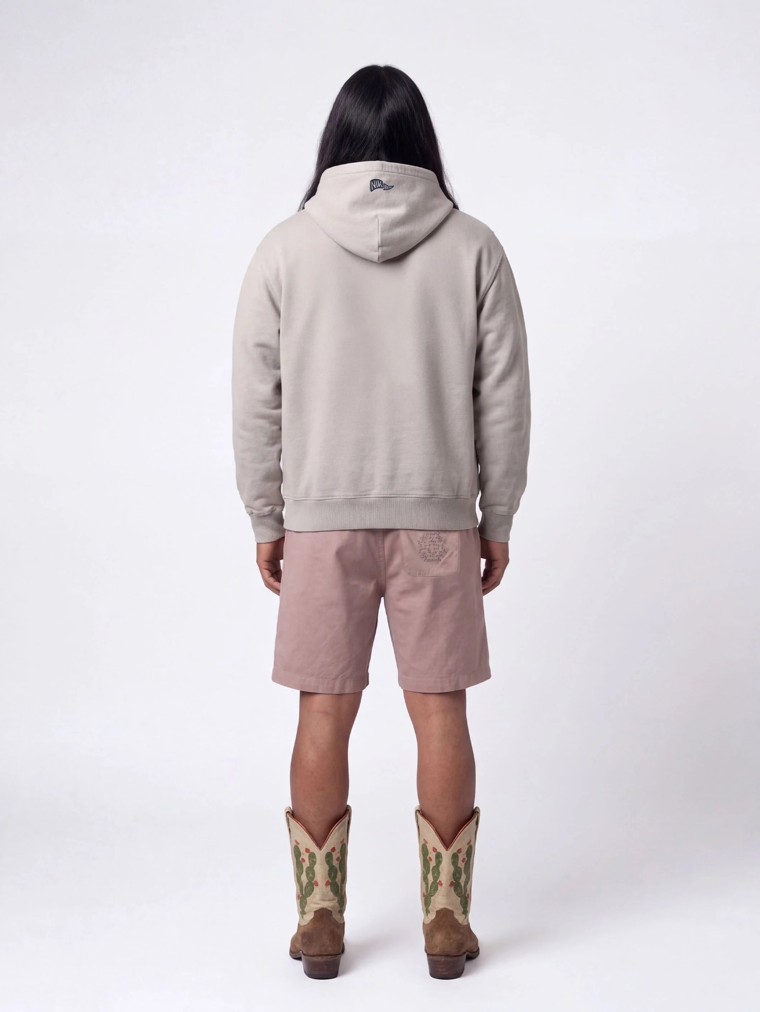 Image of NIKBEN TOURIST HOODIE SILVER GREY