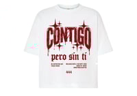 Image 1 of   Camiseta - ANIER - CONTIGO   Oversize cropped