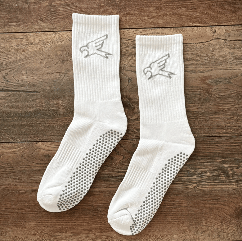 Image of White Grip Socks