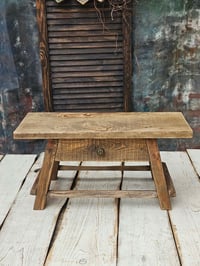 Image 1 of    Wooden bench brown  65  b