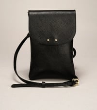 Image 2 of Leather Shoulder Bag – Black